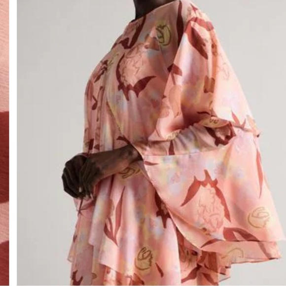 {NWT} $395 TED BAKER PEGAIA Sleeve Detail Mini Dress - Picture 4 of 7